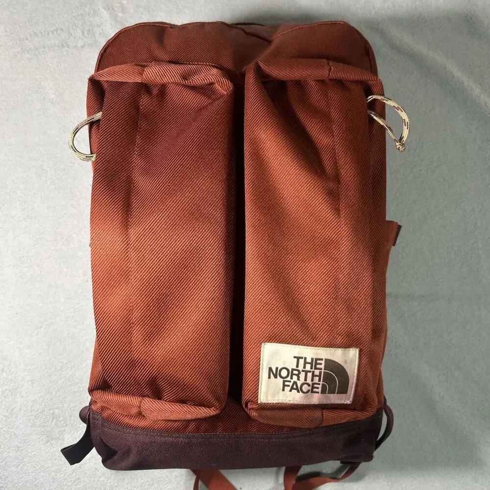 The North Face Crevasse Large 25L Backpack Daypack Orange Hiking Camping 18x11x9
